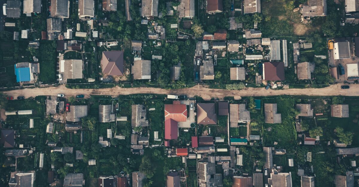 aerial photography houses