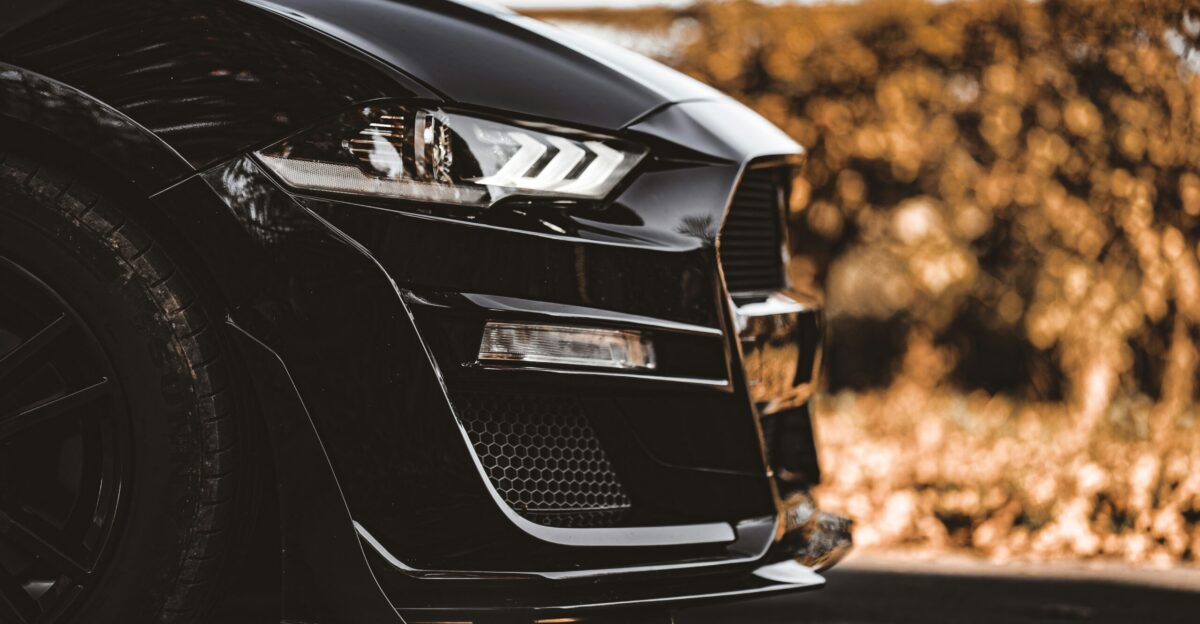 the front of a car