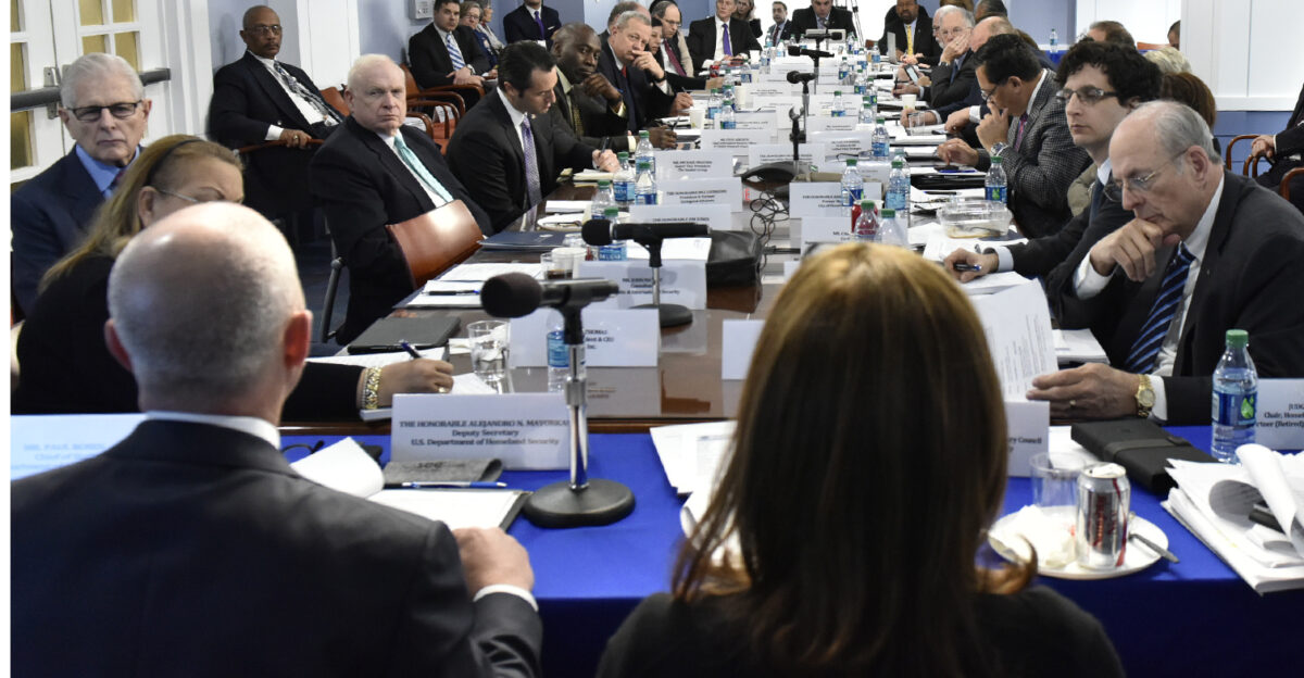 WASHINGTON - Secretary of Homeland Security Jeh Johnson delivers remarks on a variety of homeland security-related priorities at the Homeland Security Advisory Council Jan 21 2016 The HSAC is a federal advisory committee to the Department of Homeland Security that provides the Secretary of DHS with independent informed recommendations and advice on a variety of homeland security issues The HSAC is comprised of national policy makers representatives from state local and tribal government emergency and first responder communities academia and the private sector Official DHS photo by Barry Bahler