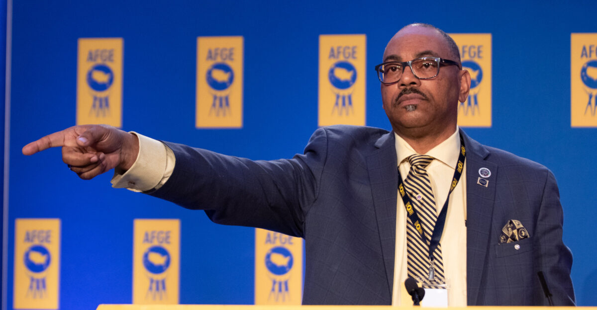 AFGE leaders and activists gather in Washington D C for the union s annual Legislative Conference photo by Keith Mellnick