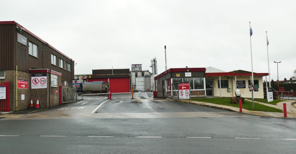 Entrance to Molson Coors brewery Tadcaster