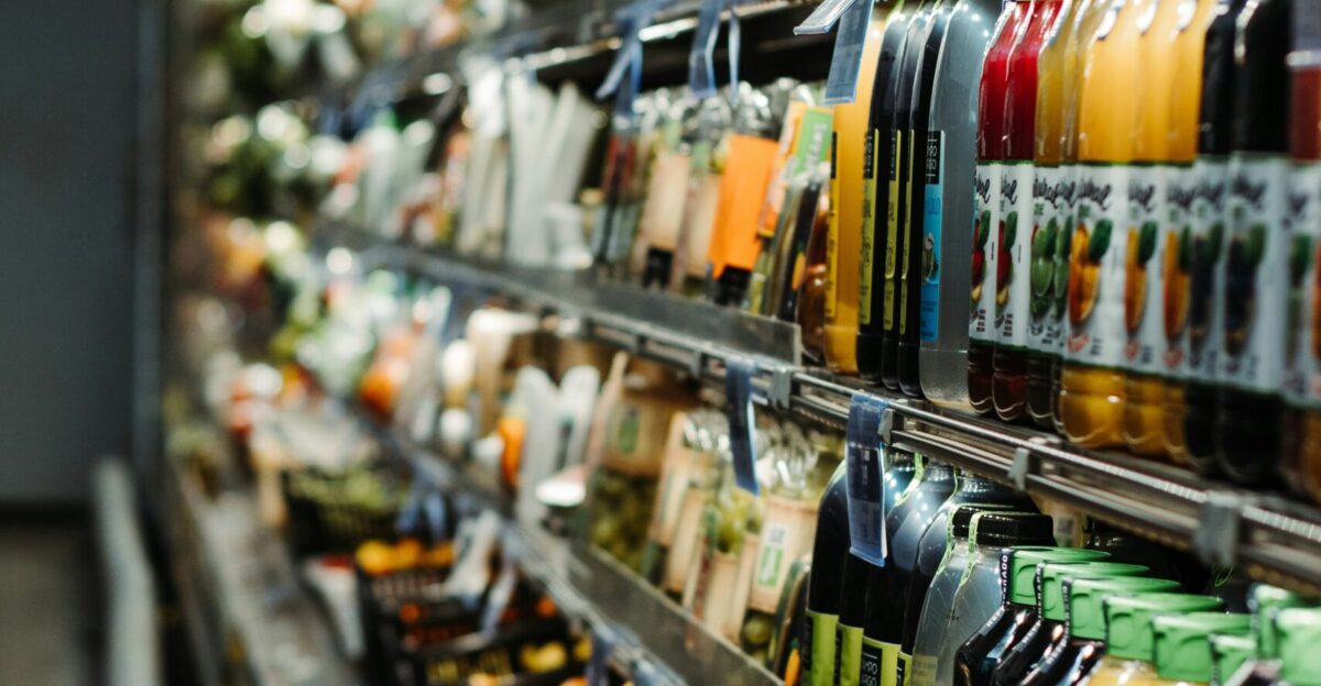 assorted items on display in store
