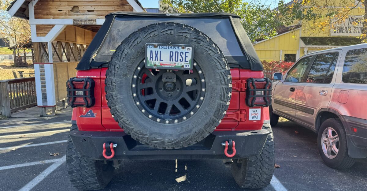 Axl Rose Jeep in Nashville Indiana