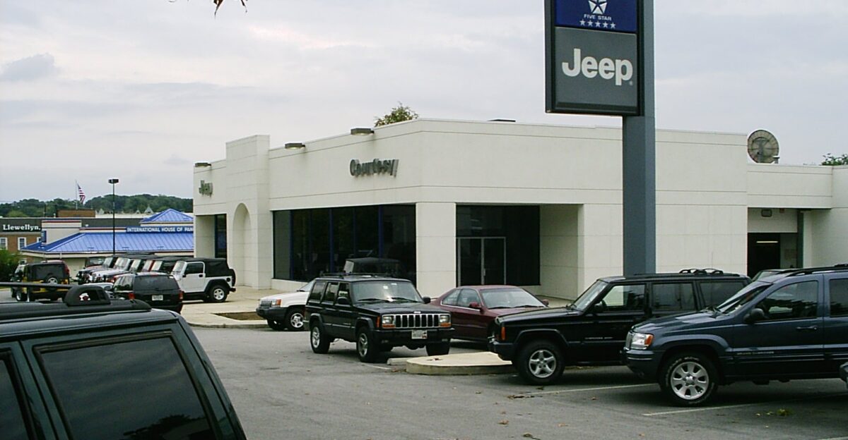 Car dealership in Rockville Maryland Courtesy Jeep now Darcars Chrysler Jeep located at 755 Rockville Pike Rockville Maryland 20852