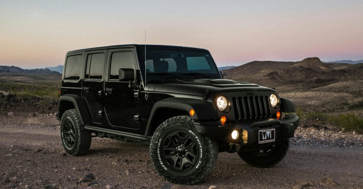 black Jeep Wrangler